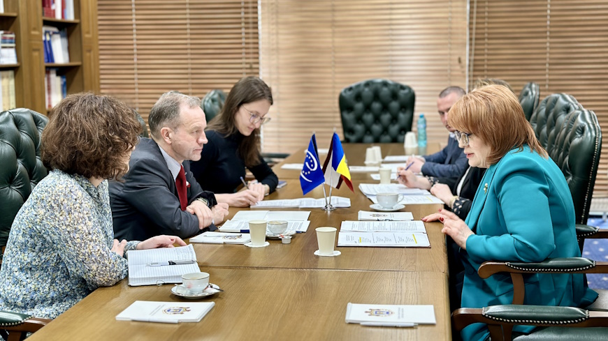 Enhancing cooperation in strengthening the rule of law, discussed by Falk Lange, Head of the Council of Europe Office in Chisinau, with Domnica Manole, President of the Constitutional Court of the Republic of Moldova