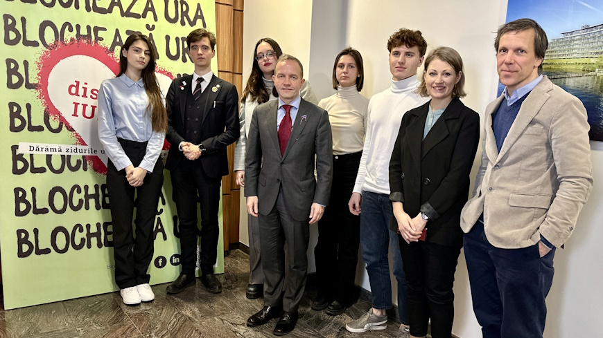 Joining efforts with the Young European Ambassadors in countering hatred and discrimination in the Republic of Moldova