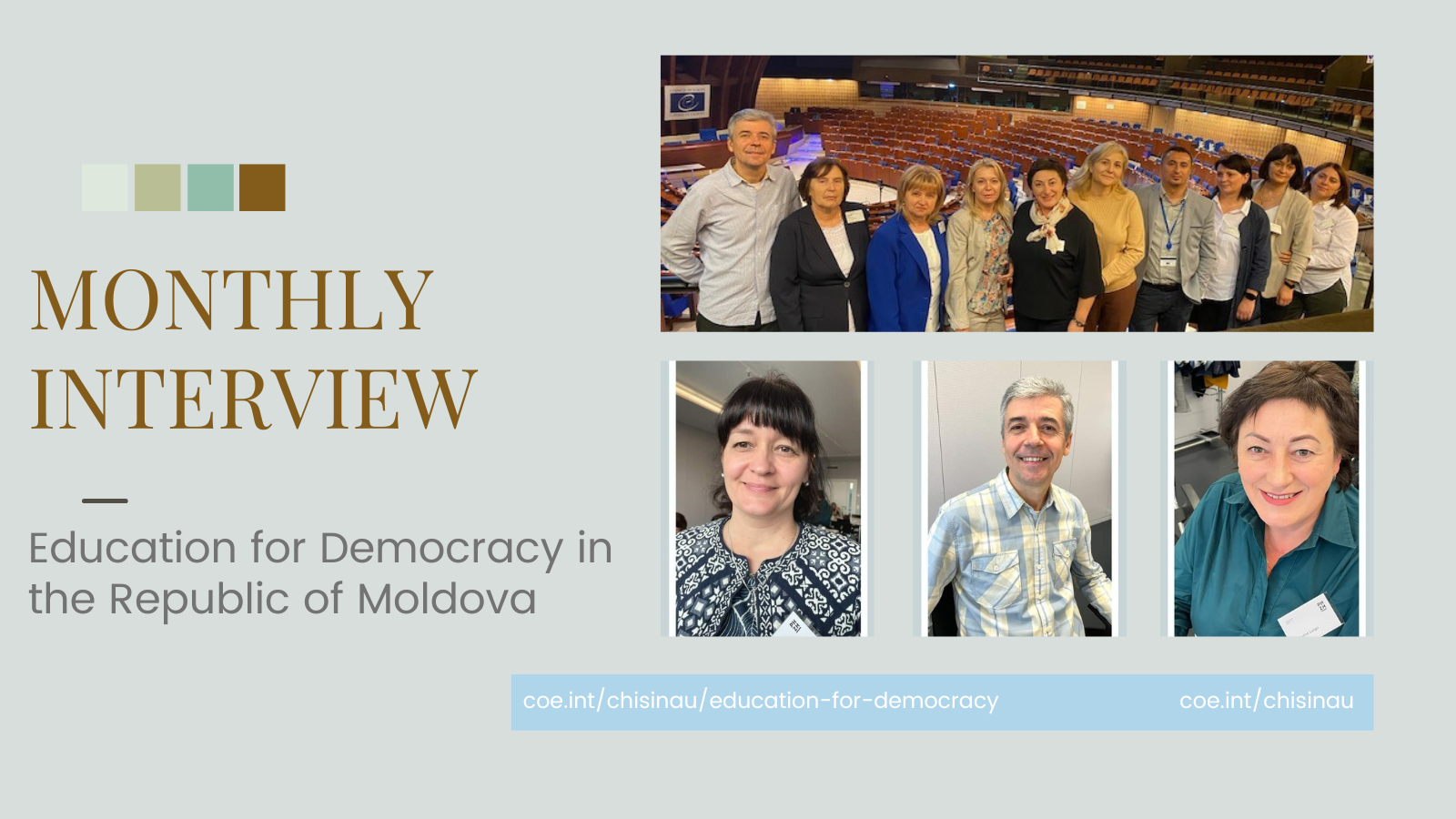 November interview: Developing competences for democratic culture in school. Progress and challenges