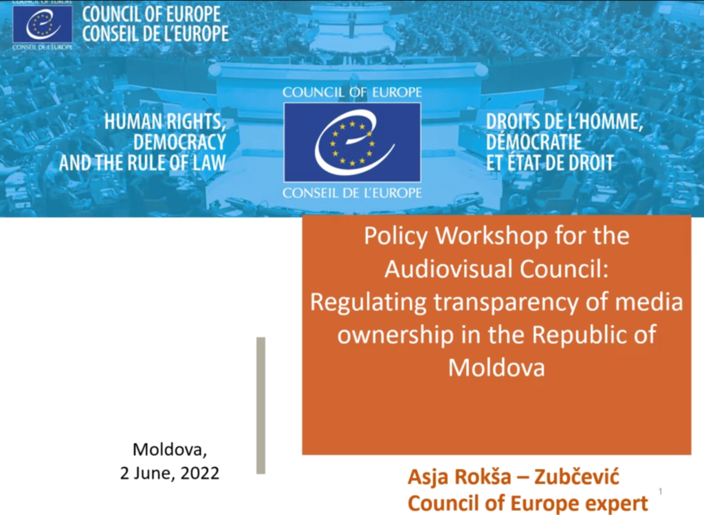 Enhancing transparency of media ownership, discussed during the policy workshop organised with the Audiovisual Council