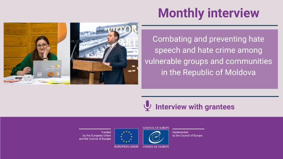 October interview: Combating and preventing hate speech and hate crime among vulnerable groups and communities in the Republic of Moldova