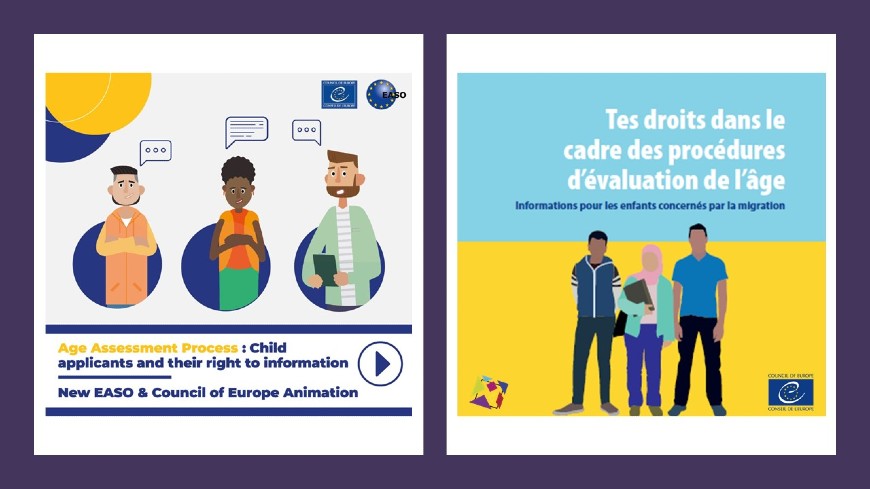 Evaluation de l'âge des enfants en situation de migration : Lancement d'une animation en 6 nouvelles langues et d'un dépliant adapté aux enfants !