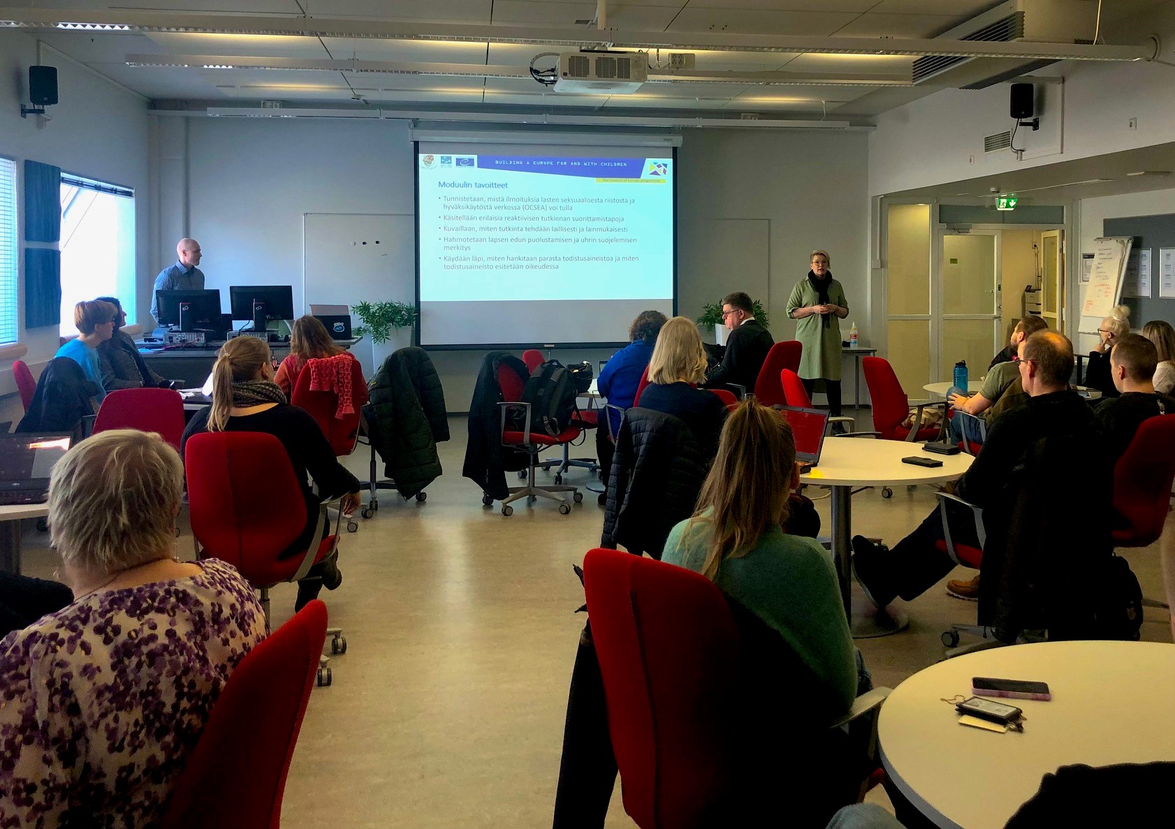 Finnish prosecutors, judges and investigators participate in a training on online child sexual abuse