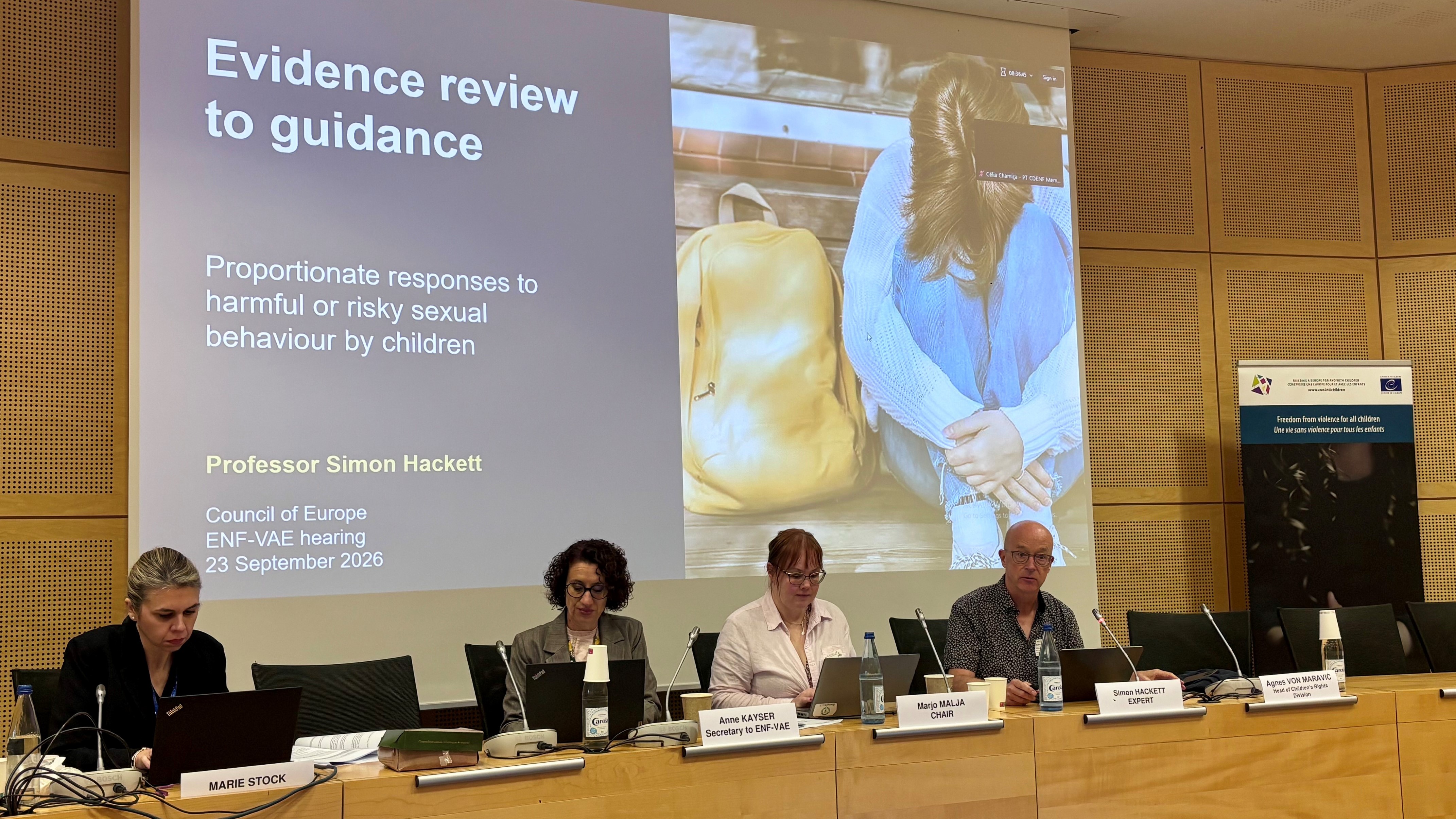 Council of Europe to develop guidance on preventing sexual violence and harmful sexual behaviour by children