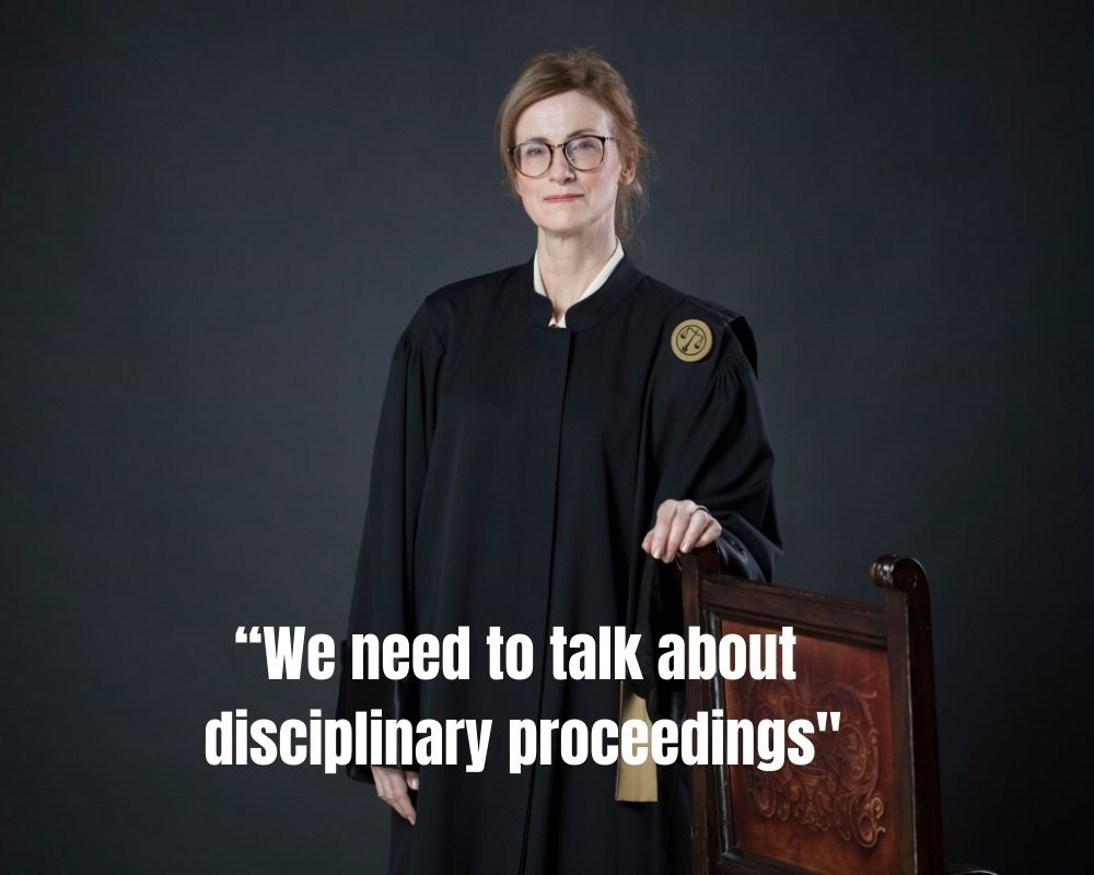 “We need to talk about disciplinary proceedings