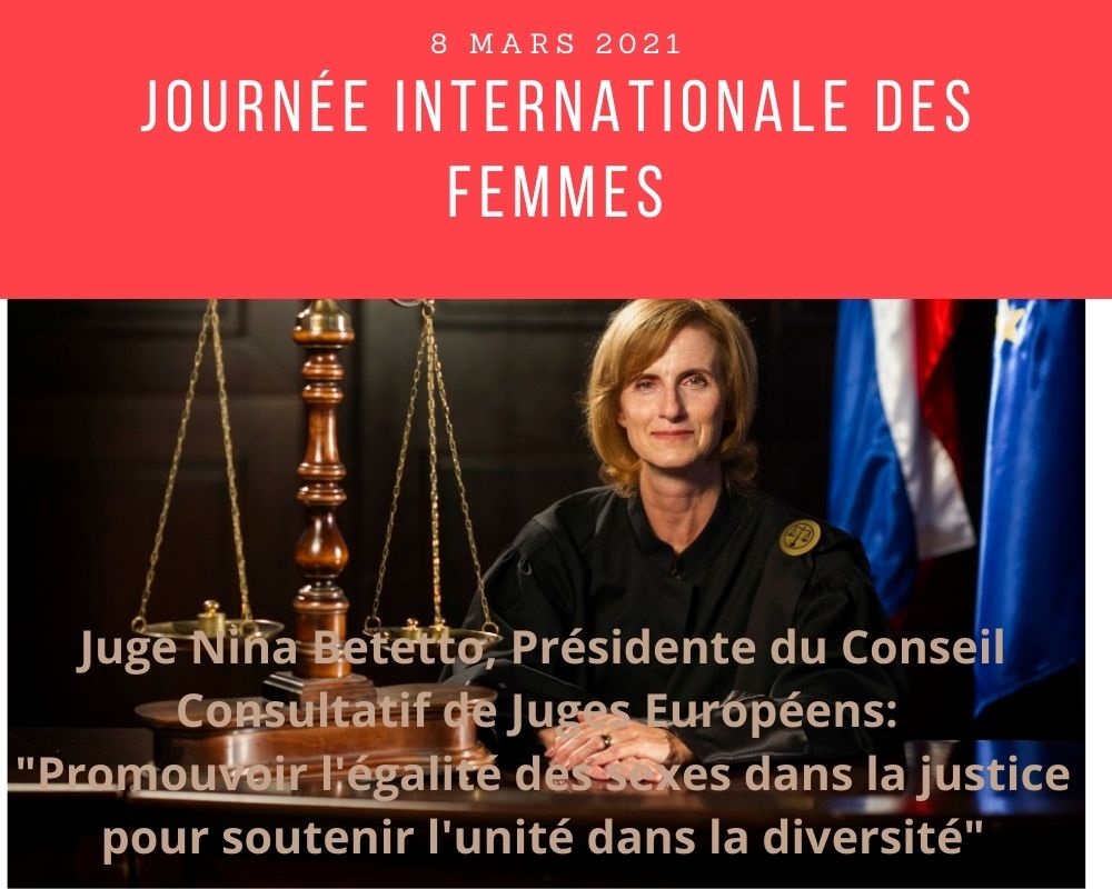Journée internationale de la femme 2021 : promouvoir l'égalité des sexes dans la justice pour soutenir l'unité dans la diversité
