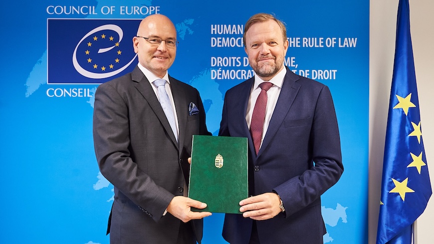 Hungary becomes the 30th Party to ratify the Protocol amending Convention 108, known as 