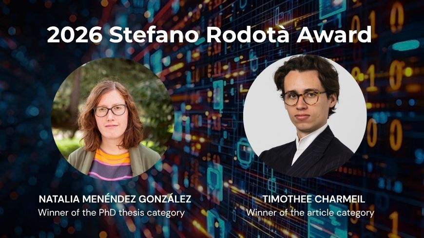Congratulations to the winners of the 2026 Stefano Rodotà Award!