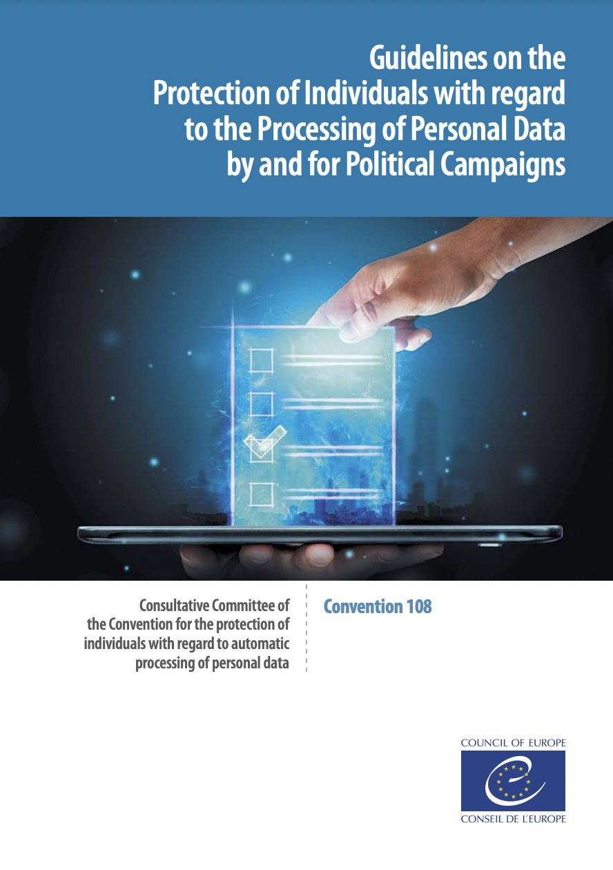 Guidelines on the Protection of Individuals with regard to the Processing of Personal Data by and for Political Campaigns