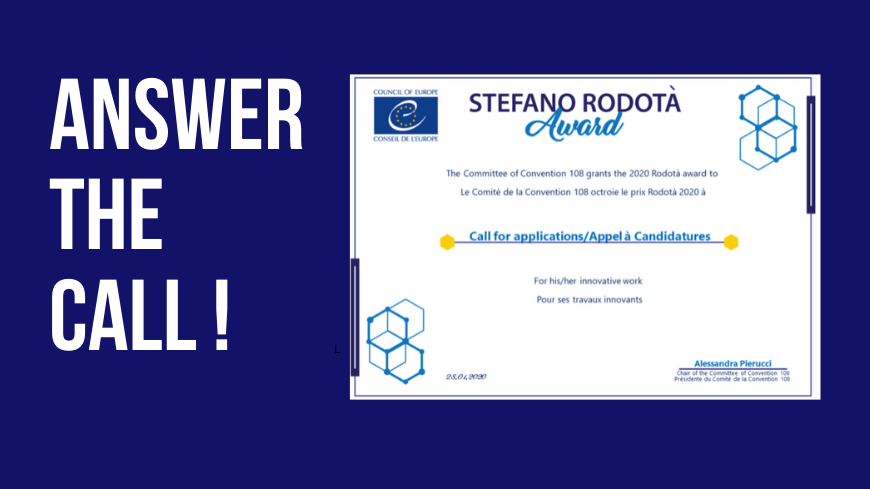 Apply for the Stefano Rodotà Award! – 2nd Edition