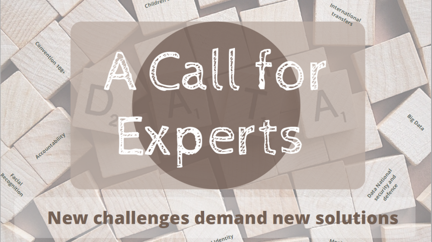 Call for experts in the data protection field