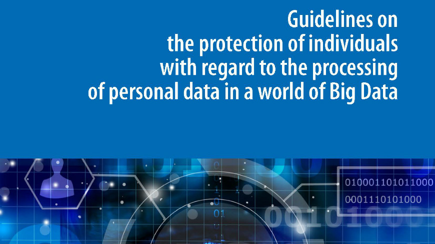Big Data: we need to protect the persons behind the data