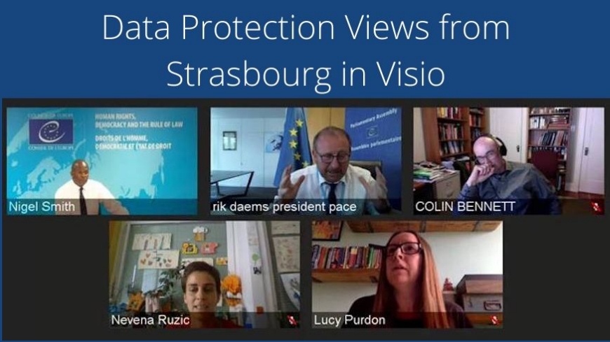 Vues de Strasbourg en visio sur la protection des données, à revoir